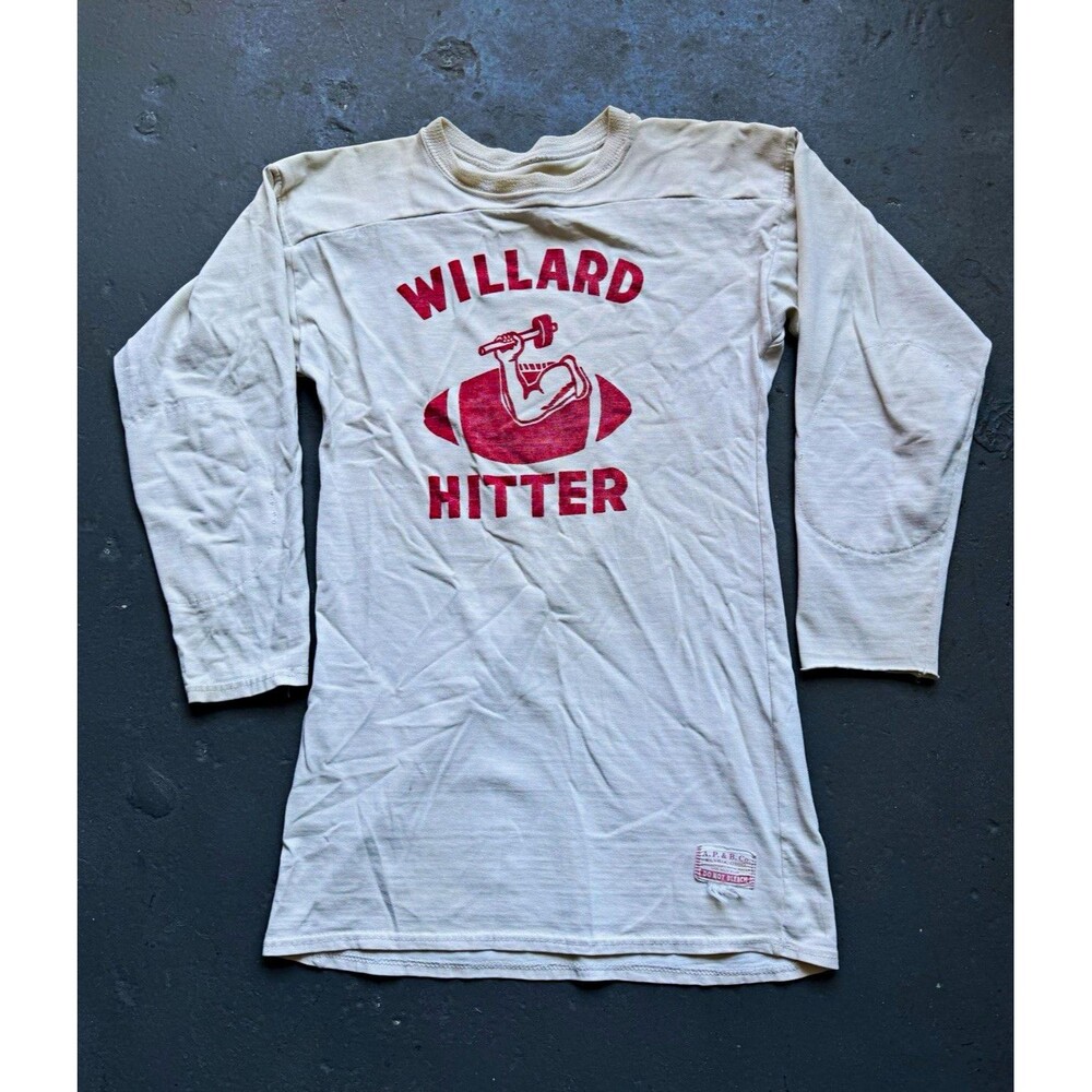 Vintage 50s A.P. & B. Co. Willard Hitter Durene Football Jersey